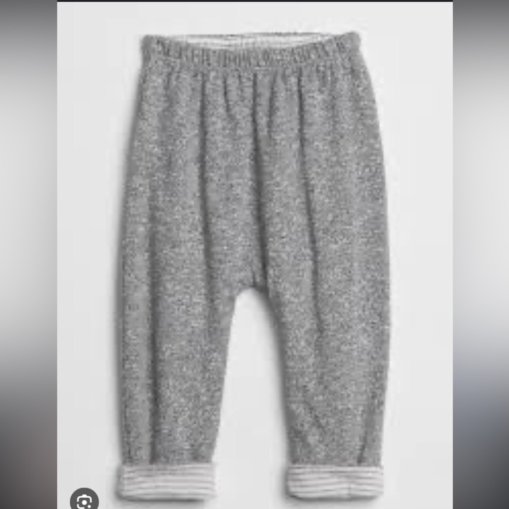 Baby Gap reversible gray striped sweatpants